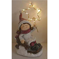 Christmas Figure with Light. Operated by LR44*2